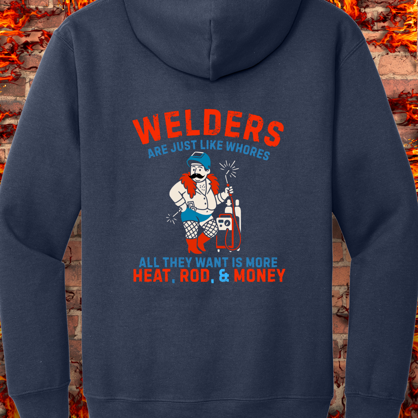 Welders Are Just Like Whores - Back Design