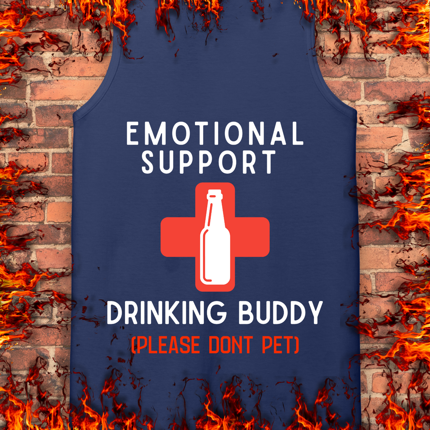 Emotional Support Drinking Buddy - Back Print