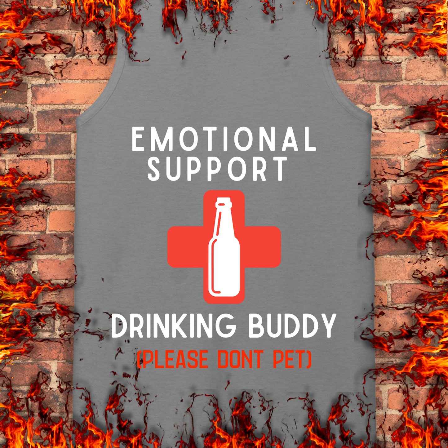Emotional Support Drinking Buddy - Back Print