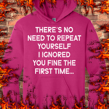 No Need To Repeat Yourself