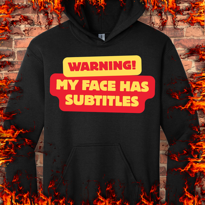 Warning - My Face Has Subtitles