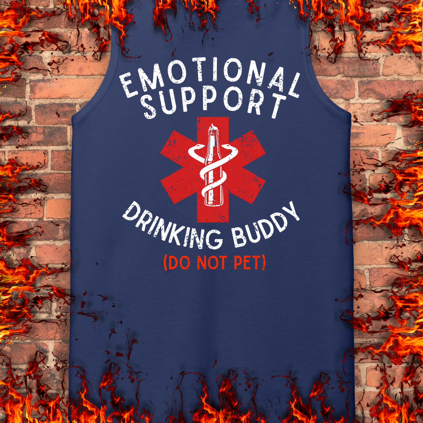Emotional Support Drinking Buddy - Back Print