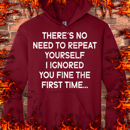 No Need To Repeat Yourself