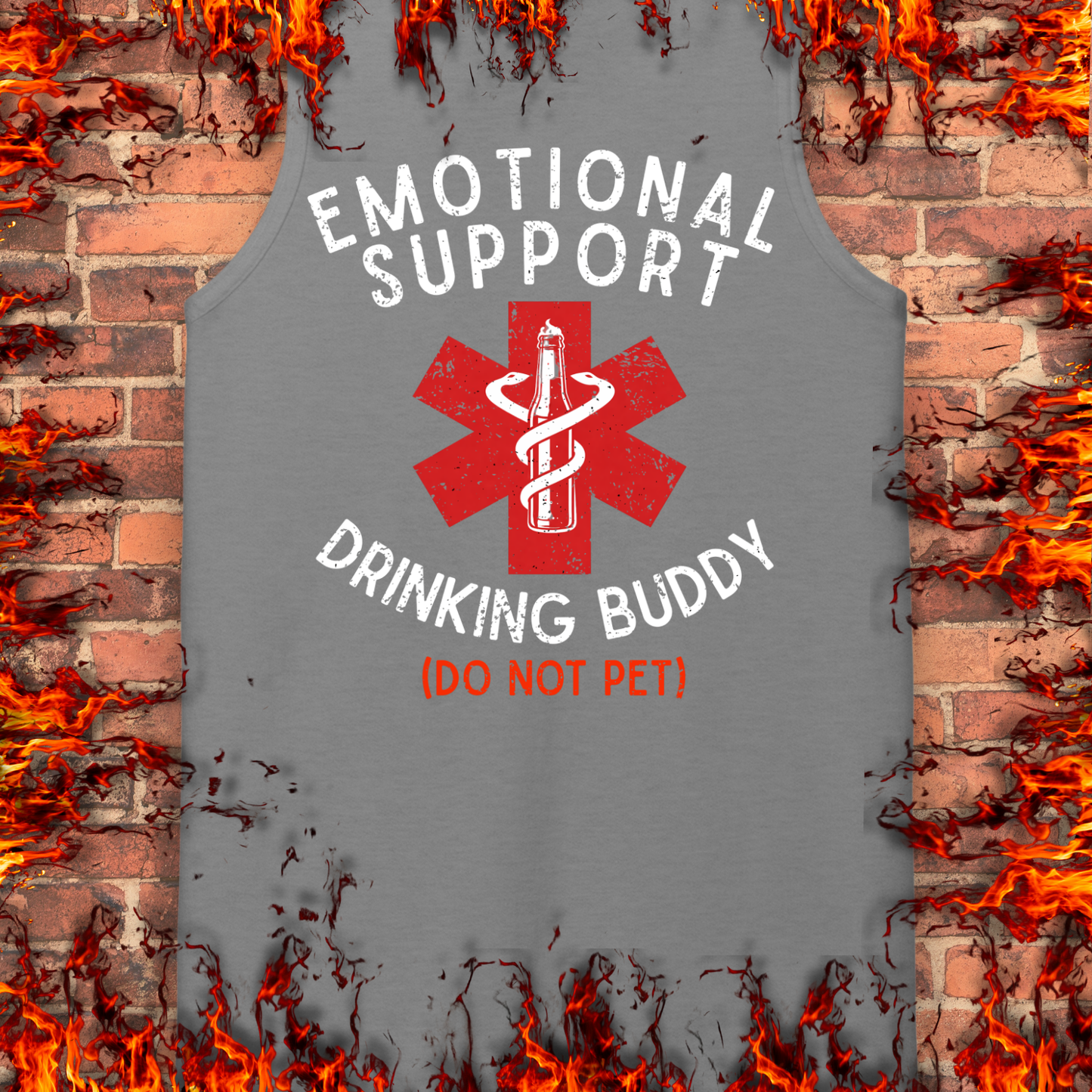 Emotional Support Drinking Buddy - Back Print