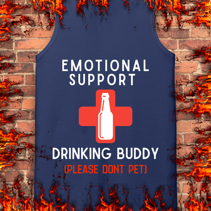 Emotional Support Drinking Buddy - Back Print