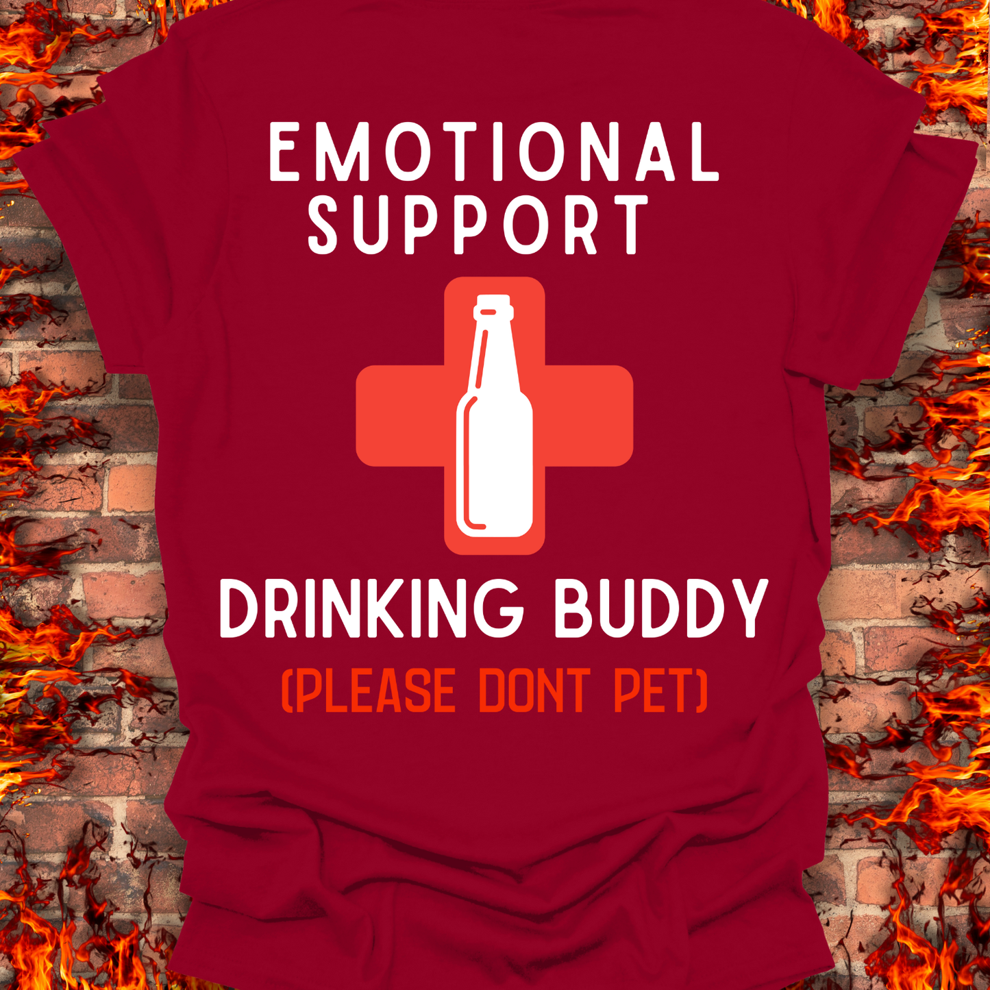 Emotional Support Drinking Buddy - OG - Back Print