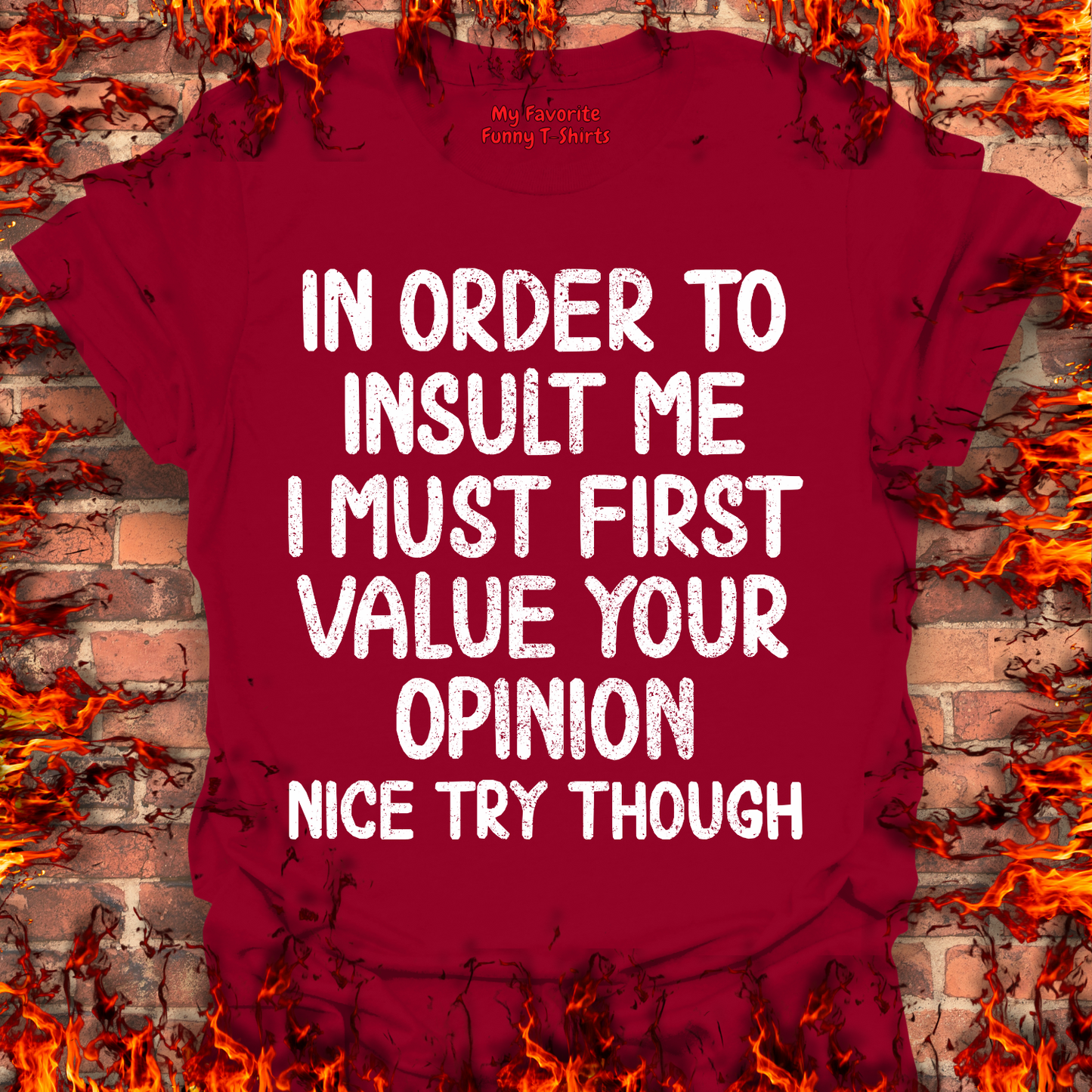 In Order To Insult Me