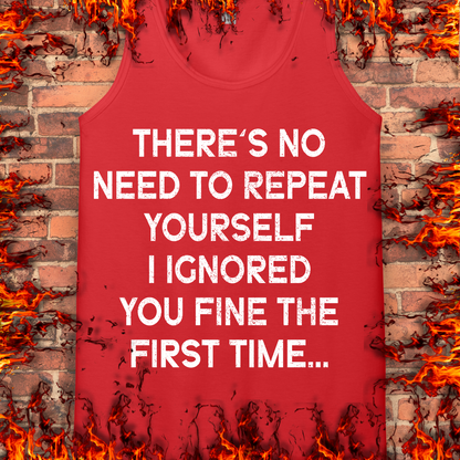 No Need To Repeat Yourself