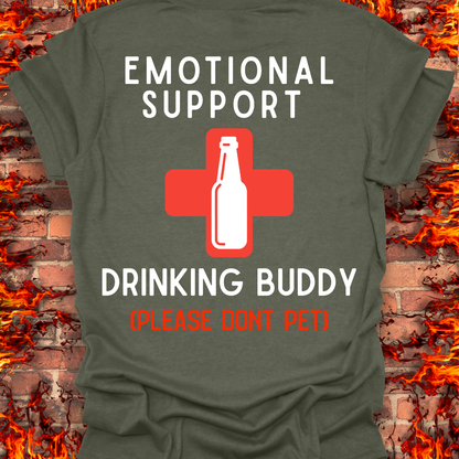 Emotional Support Drinking Buddy - OG - Back Print