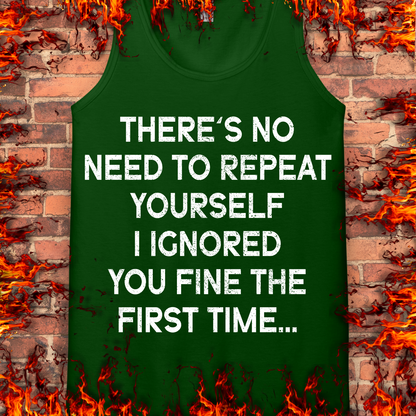 No Need To Repeat Yourself