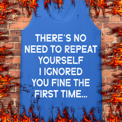 No Need To Repeat Yourself
