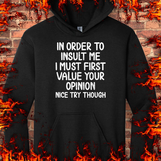In Order To Insult Me