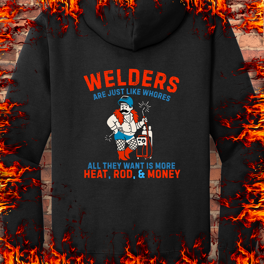 Welders Are Just Like Whores - Back Design