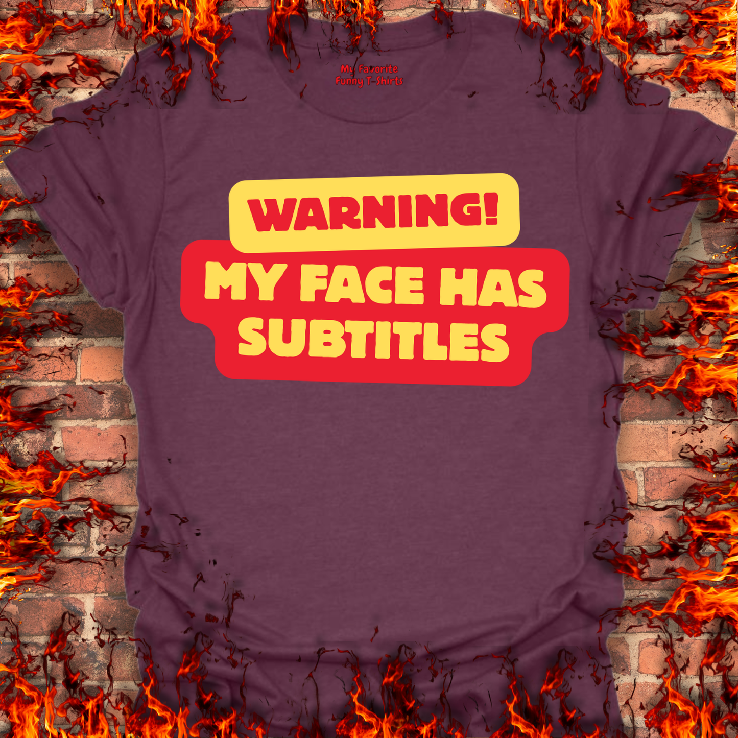 Warning - My Face Has Subtitles