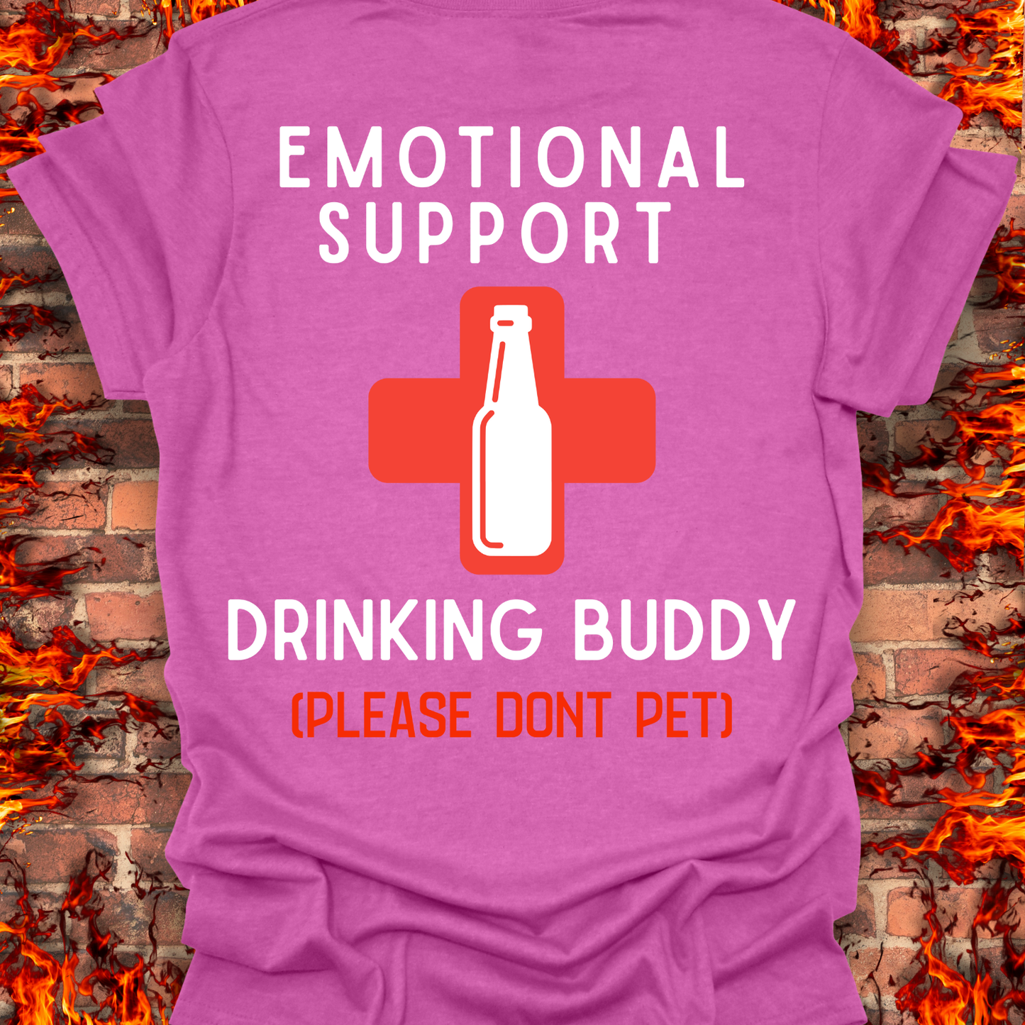 Emotional Support Drinking Buddy - OG - Back Print