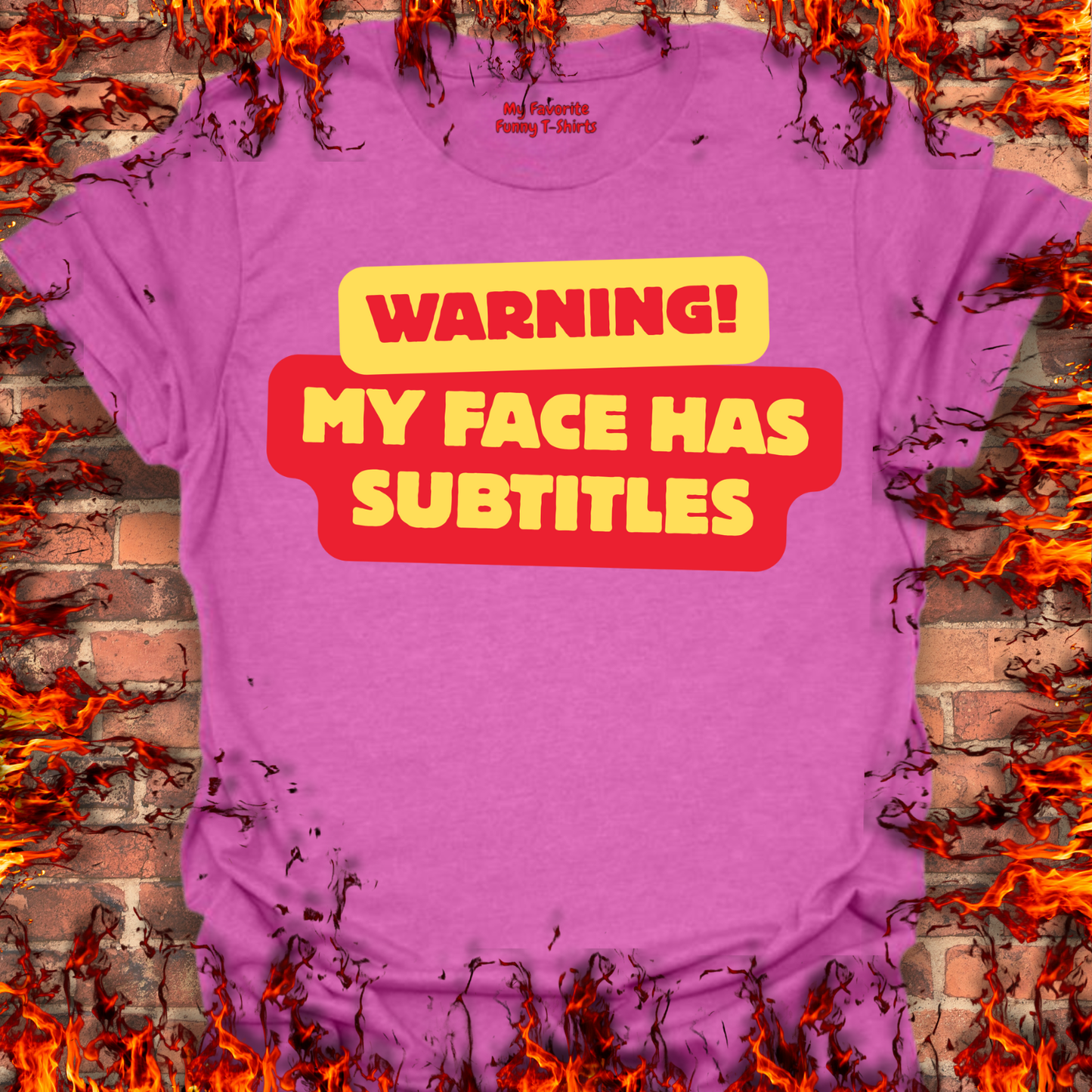 Warning - My Face Has Subtitles