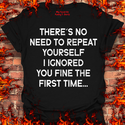 No Need To Repeat Yourself