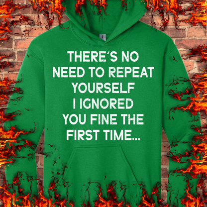 No Need To Repeat Yourself