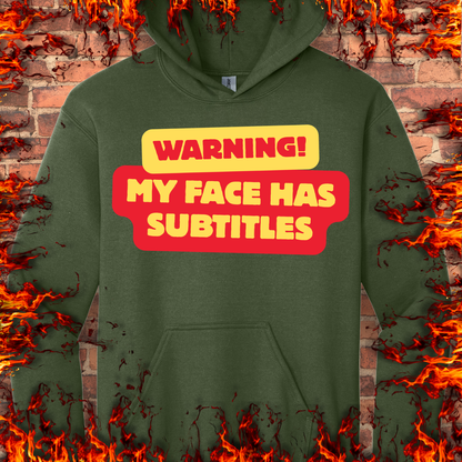 Warning - My Face Has Subtitles