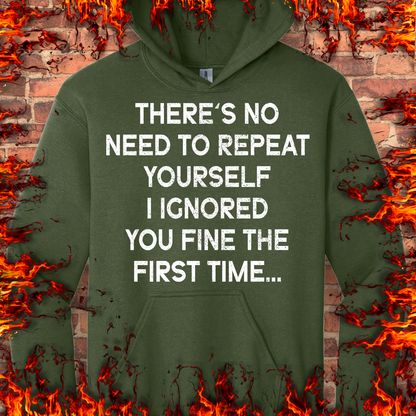 No Need To Repeat Yourself