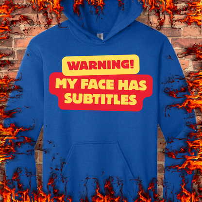 Warning - My Face Has Subtitles