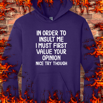 In Order To Insult Me