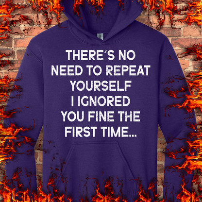 No Need To Repeat Yourself
